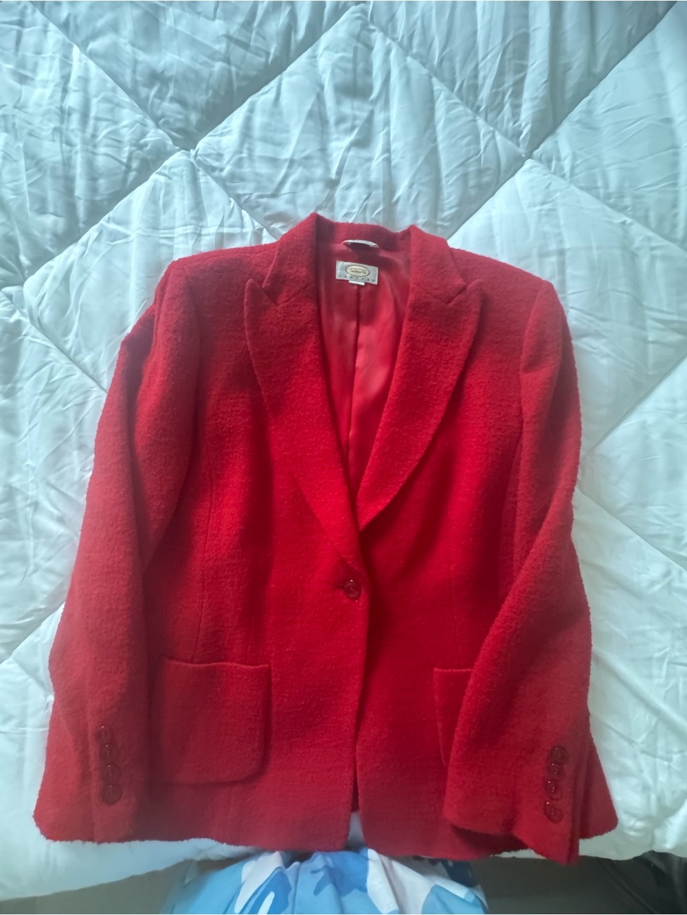 Talbots Red Single-Button Women's Blazer